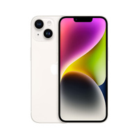 Apple iPhone 14 [eSIM Only] [256GB] [Starlight] [New Battery] [Excellent Refurbished]