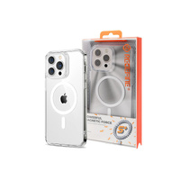 Redefine High Quality Acrylic + TPU Hybrid Transparent Case Cover with Magnetic Ring for iPhone 15 Pro