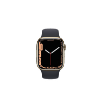Apple Watch Series 7 [45mm] [Steel] [Wi-Fi + Cellular] [Gold] [Excellent Refurbished]